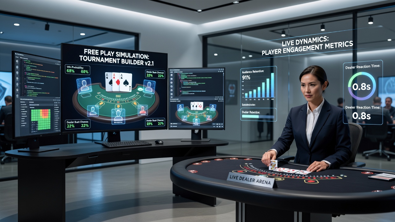Illustration der Übertragung von Simulationsergebnissen auf Live-Dealer-Blackjack-Turniere